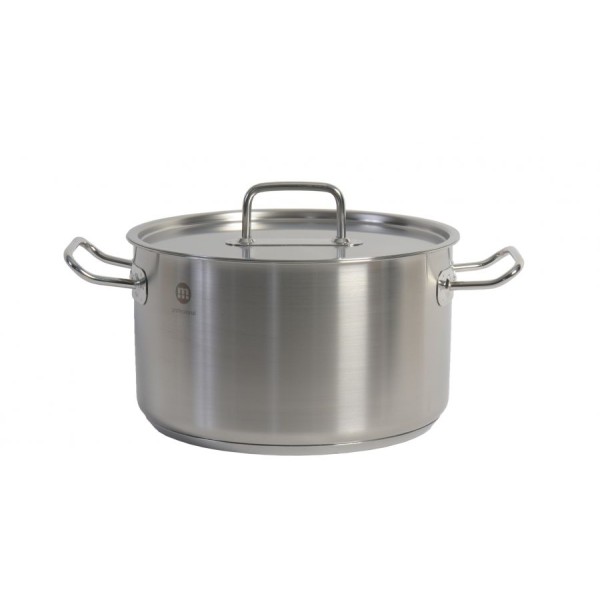 Metalac, Hluboký kastrol s poklicí 38 cm, 25 l, INOX PROFESSIONAL