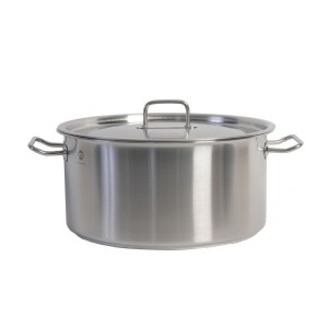 Metalac, Kastrol s poklicí 34 cm, 10 l, INOX PROFESSIONAL