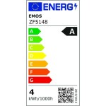 LED žárovka Filament A60 / E27 / 3,8 W (60 W) / 806 lm / neutrální bílá