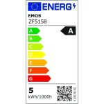 LED žárovka Filament A60 / E27 / 5 W (75 W) / 1 060 lm / neutrální bílá