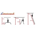 IGOTREND, kloubový žebřík 4x3 víceúčelový, nosn. 150kg, hliník 1,2mm