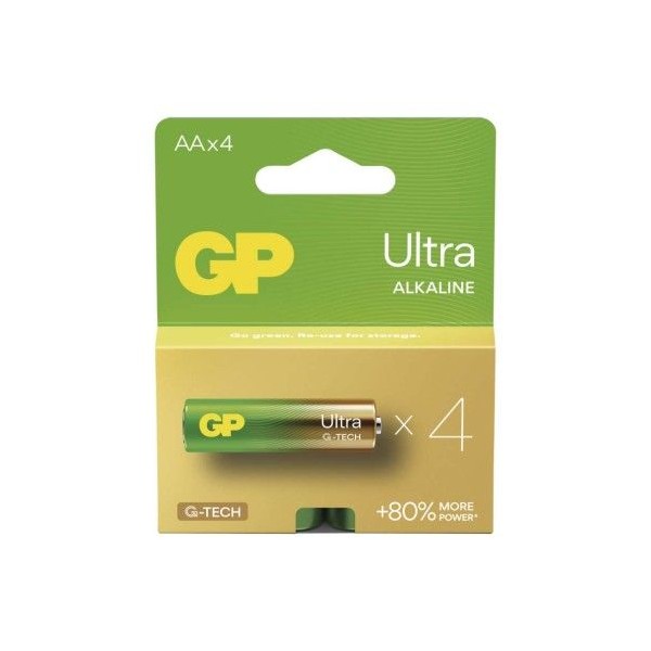 Alkalická baterie GP Ultra AA (LR6)