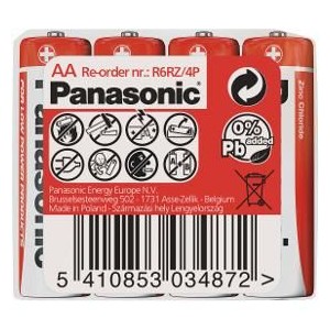 R6 4S AA Red zn PANASONIC