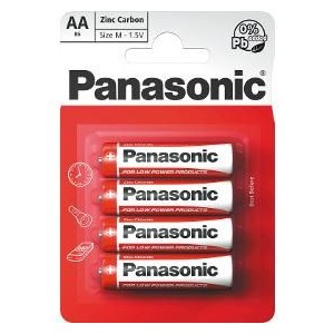 R6 4BP AA Red zn PANASONIC