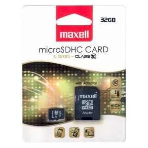 MicroSDHC 32GB CL10 + adpt 854718 MAXELL