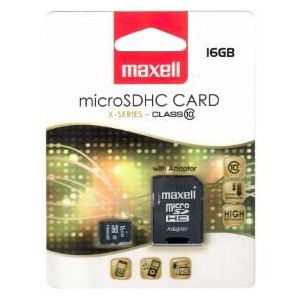 MicroSDHC 16GB CL10 + adpt 854717 MAXELL