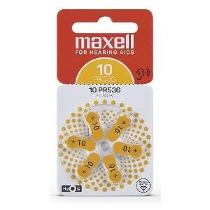 AZ10/PR536 ZINK AIR 6PK MAXELL