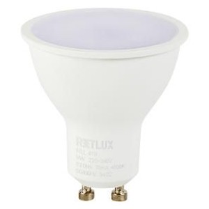 RLL 418 GU10 bulb 9W CW RETLUX