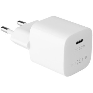 Mini adapter,USB-C, 30W, bílý FIXED