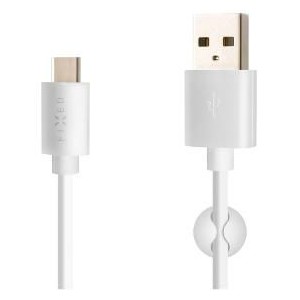 USB/USB-C kabel, USB 2.0, 2m,bílý FIXED