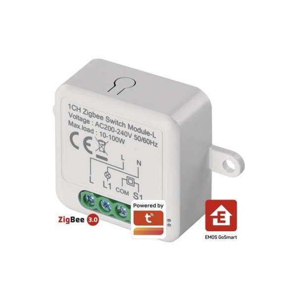 GoSmart modul spínací IP-2103SZ, ZigBee, 1-kanálový (nevyžaduje N vodič)