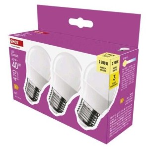 LED žárovka Classic Mini Globe / E27 / 4,2 W (40 W) / 470 lm / teplá bílá