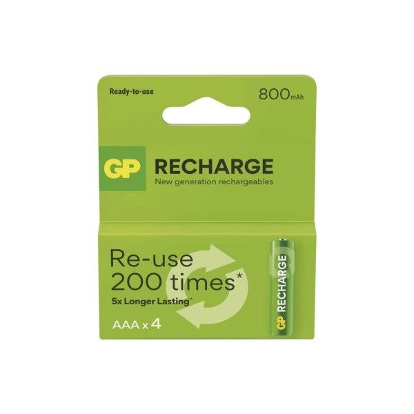 Nabíjecí baterie GP Recharge 800 AAA (HR03) 4ks