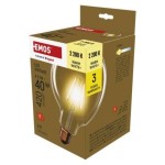 LED žárovka Vintage G125 / E27 / 4,5 W (40 W) / 420 lm / teplá bílá