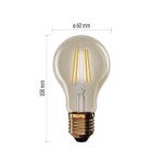 LED žárovka Vintage A60 / E27 / 4,5 W (40 W) / 420 lm / teplá bílá