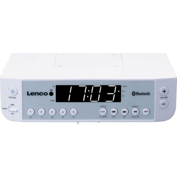 KCR 100 WHITE KUCHYŇSKÉ RÁDIO S BT LENCO