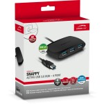 SNAPPY USB Hub 4-Port Black SPEEDLINK