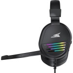 PEARL gaming headset PC LED bk BARACUDA