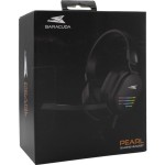 PEARL gaming headset PC LED bk BARACUDA