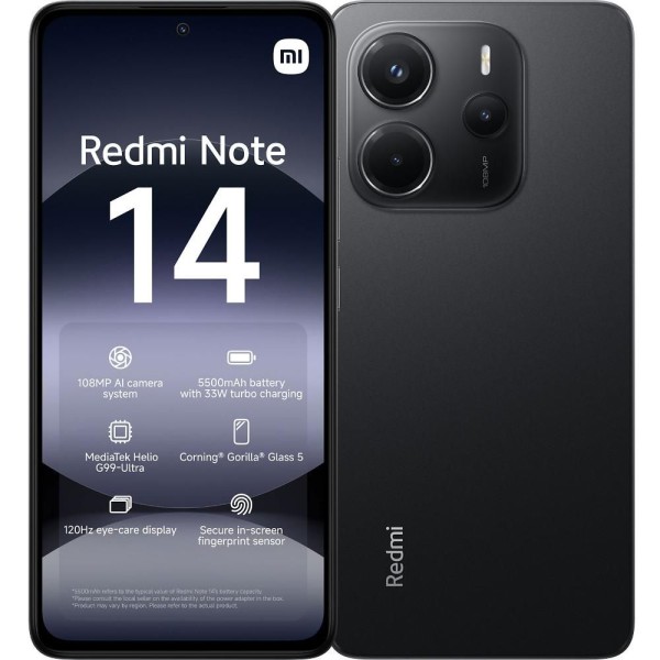 Redmi Note 14 6/128GB Midn. Black XIAOMI