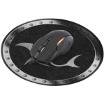 MINOTAUR mouse pad round WHITE SHARK