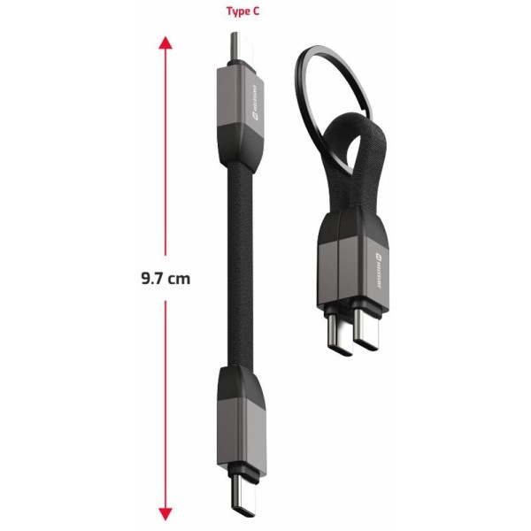 71551040 USB C /USB C 9,7CM SWISSTEN