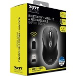 900707C wrl mouse USB-A/C BK PORTCONNECT