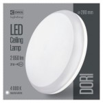 LED přisazené svítidlo Dori, kruhové bílé 24W neutr.b., IP54