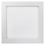 LED panel 225×225, čtvercový přisazený bílý, 18W teplá bílá