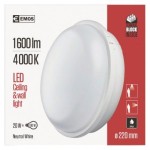 LED přisazené svítidlo, kruhové bílé 20W neutrální b., IP65