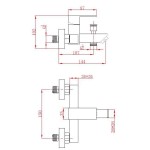 Metalac Aquabi, PLATZ vanová baterie, rozteč 150 mm, záruka 5 let