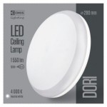 LED přisazené svítidlo Dori, kruhové bílé 18W neutr.b., IP54