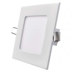 LED panel 120×120, čtvercový vestavný bílý, 6W neutrální b.