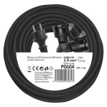 Prodlužovací kabel gumový – 2 zásuvky, 25m, 3× 1,5mm2, IP44