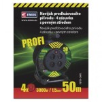 PVC kabel na bubnu s pevným středem – 4 z., 50m, 1,5mm2