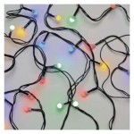 LED vánoční cherry řetěz – kuličky, 20 m, venkovní i vnitřní, multicolor, programy