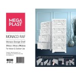 Mega Plast, komoda MONAKO, 44 x 38 x 90,5 cm, bílá