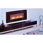 IGOTHERM, Elektrický nástěnný krb s dálkovým ovládáním a ventilátorem VANCOUVER 1000/2000W, 220-240V/50Hz, 94x48x12cm