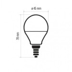 LED žárovka Classic Mini Globe 6W E14 teplá bílá