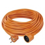 Prodlužovací kabel – spojka, 20m, 3× 1,5mm, oranžový