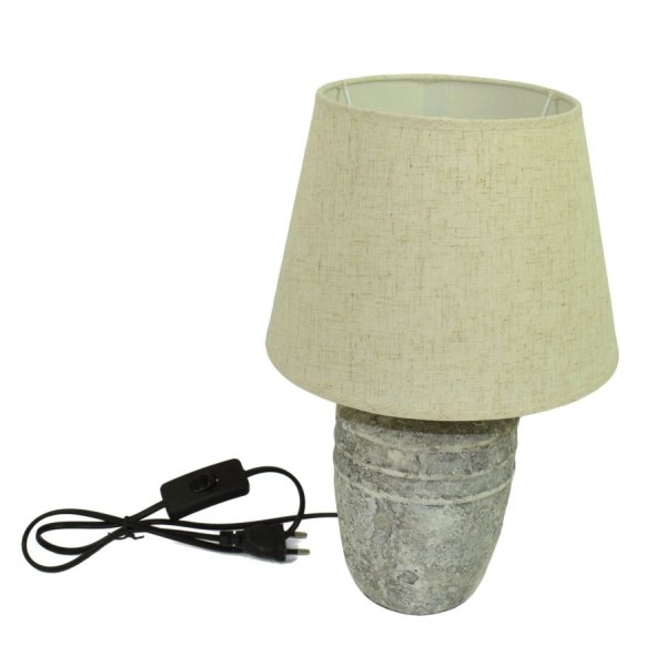 DUE ESSE, Stolní lampa Antica 33,5 cm, starý kámen