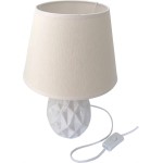 DUE ESSE, Stolní lampa bílé kosočtverce 32 cm