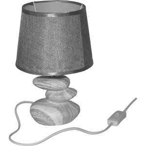 DUE ESSE, Stolní lampa efekt mramoru 28 cm, tmavší