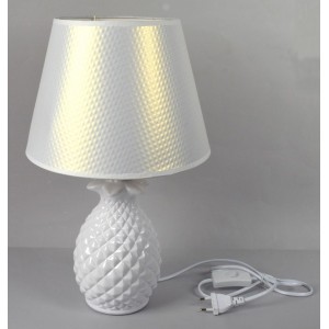 DUE ESSE, Stolní lampa ananas 40 cm, bílá