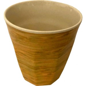 DUE ESSE, Pohár Bamboo Nature 9 cm, tmavý