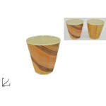 DUE ESSE, Pohár Bamboo Nature 9 cm, tmavý