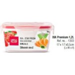 Mega Plast, Box IXA Premium 17 x 17 x 8,5 cm (1,2 l) červená nebo modrá