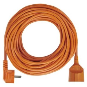 Prodlužovací kabel – spojka, 20m, 3× 1,5mm, oranžový