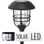 Koopman, Solární LED lampa ProGarden průměr 17 cm, výška 58 cm, hliník_sklo