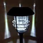 Koopman, Solární LED lampa ProGarden průměr 17 cm, výška 58 cm, hliník_sklo